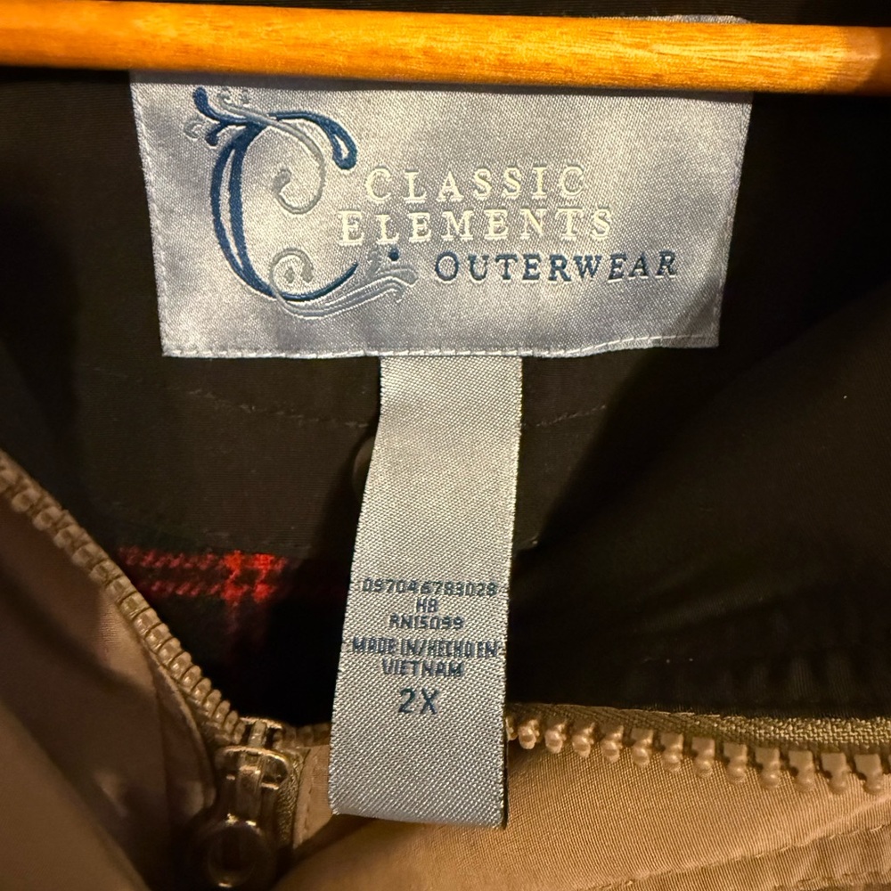 Classic Elements Tan Hooded Jacket - image 4